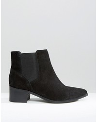 Asos Reality Wide Fit Suede Ankle Boots