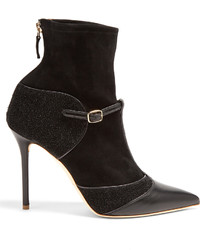Malone Souliers Sadie Leather And Suede Sock Ankle Boots