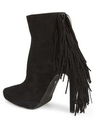 Jeffrey Campbell Sampson Lo Pointy Toe Fringe Bootie