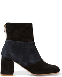 See by Chloe See By Chlo Two Tone Suede Ankle Boots Black