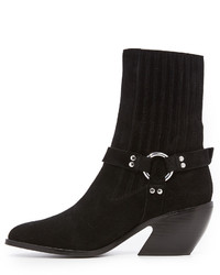 Opening Ceremony Shayenne Suede Harness Ankle Booties