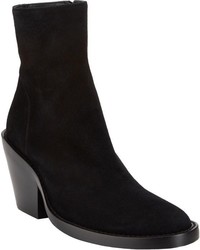 Ann Demeulemeester Side Zip Ankle Boots Black