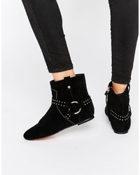 Ted Baker Sonoar Stud Suede Ankle Boots