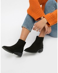 New Look Stud Edge Pointed Flat Boot