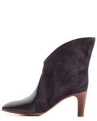 Chloé Suede And Leather Ankle Boots