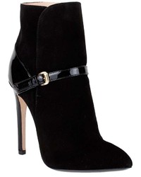 Emilio Pucci Suede And Patent Ankle Boot