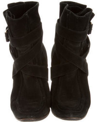 Balenciaga Suede Ankle Boot Wedges