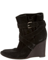Balenciaga Suede Ankle Boot Wedges