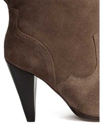 H&M Suede Ankle Boots