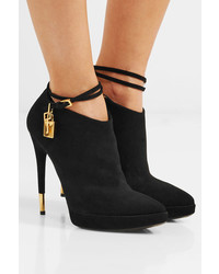 Tom Ford Suede Ankle Boots Black