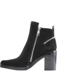 Kenzo Suede Ankle Boots With Block Heel