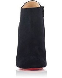 Christian Louboutin Suede Bellissima Ankle Booties Black