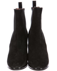 Robert Clergerie Suede Round Toe Ankle Boots