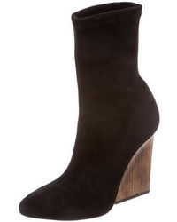 Maiyet Suede Round Toe Ankle Boots