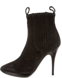 Balenciaga Suede Round Toe Ankle Boots
