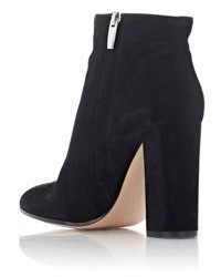 Gianvito Rossi Suede Side Zip Ankle Boots