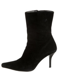Gucci Suede Square Toe Ankle Boots