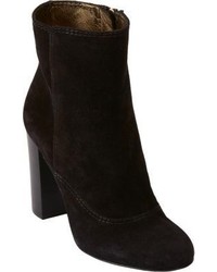 Lanvin Suede Stacked Heel Ankle Boots