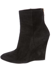 Jimmy Choo Suede Wedge Ankle Boots
