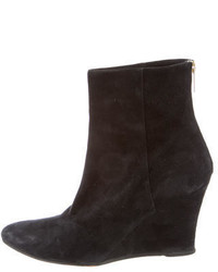 Jimmy Choo Suede Wedge Ankle Boots