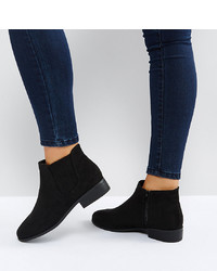 New Look Wide Fit Suedette Ankle Boot