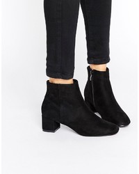 Boohoo Suedette Heeled Ankle Boot