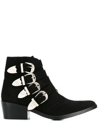 Toga Pulla Multi Buckle Ankle Boots