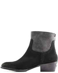 Zadig & Voltaire Two Tone Suede Ankle Boots