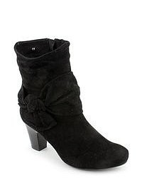 VANELi Janubi Black Narrow Suede Fashion Ankle Boots