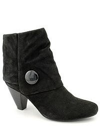 VANELi Jermyn Black Wide Suede Fashion Ankle Boots