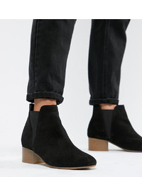ASOS DESIGN Wide Fit Resist Suede Ankle Boots Suede