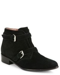 Tabitha Simmons Windle Buckled Suede Booties