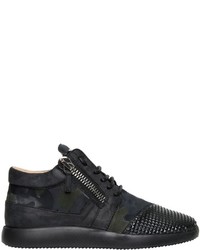 Black Suede Athletic Shoes