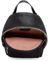 Stella McCartney Black Mini Falabella Backpack