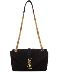 Saint Laurent Black Medium Monogram Classic Bag