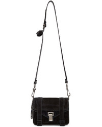 Proenza Schouler Black Suede Mini Ps1 Bag