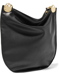 Diane von Furstenberg Moon Leather And Suede Shoulder Bag Black