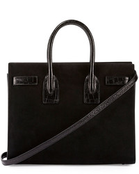 Saint Laurent Sac De Jour Suede Small Satchel Bag