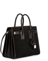 Saint Laurent Sac De Jour Suede Small Satchel Bag