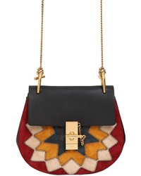 Chloé Small Drew Patchwork Suede Lather Bag