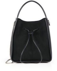 3.1 Phillip Lim Soleil Small Suede Leather Drawstring Bucket Bag