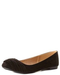 Charlotte Russe Ruched Toe Ballet Flats