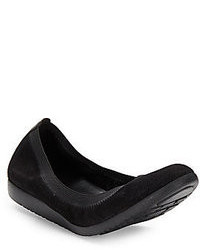 Cole Haan Gilmore Perforated Suede Ballet Flats