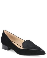 Cole Haan Dellora Suede Calf Hair Point Toe Flats