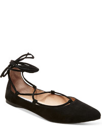Steve Madden Eleanorr Suede Lace Up Flats