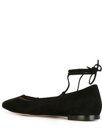Gianvito Rossi Lace Up Ballerina Shoes