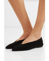 Aeyde Moa Suede Point Toe Flats