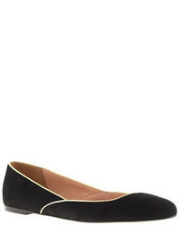 J.Crew Piped Suede Ballet Flats