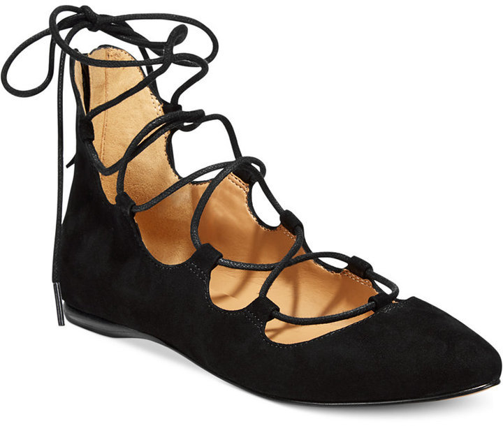 Nine West Signmeup Lace Up Flats, $89 
