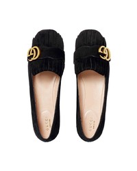 Gucci Suede Ballerina Shoes